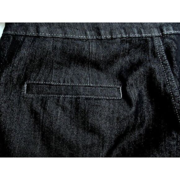 Avenue Black Ankle Jeans Sz 18 Cotton Stretch Flat Front Back Pockets - Picture 6 of 6